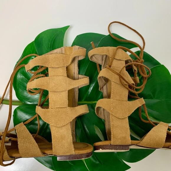 Jeffrey Campbell Gladiator Sandals Redondo Suede Leather Size 7 - Picture 6 of 15